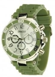 Legergroen watch case zilver
