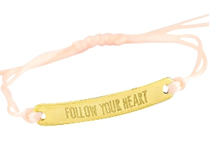 Follow your heart armbandje voor groot en klein, in meerdere kleuren