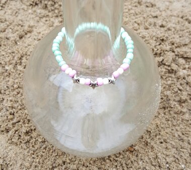 Boho feather armbandje voor groot en klein