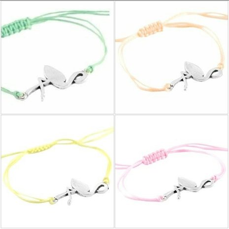 Armbandje flamingo voor groot en klein, in meerdere kleuren
