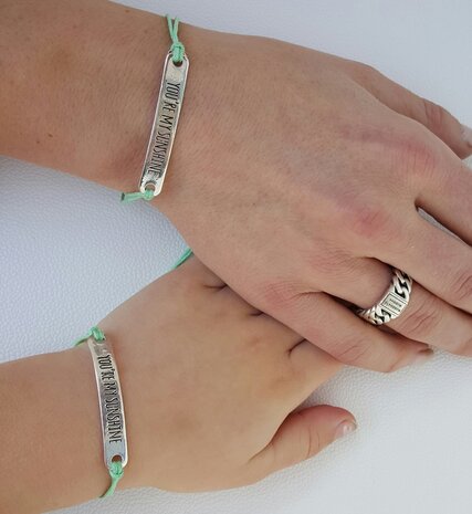 You're my sunshine turqouise zilver voor groot en klein